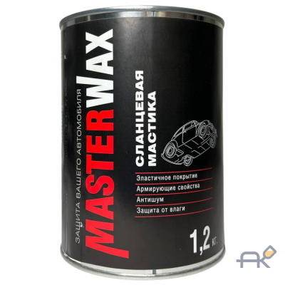 Мастика MasterWax на битумной основе СЛАНЦЕВАЯ ж/б 1.2 кг